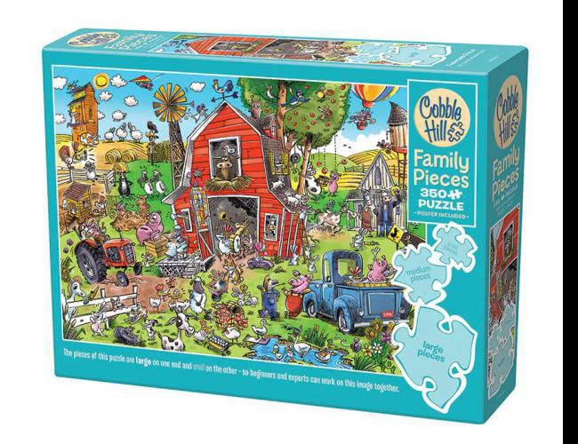 COBBLE HILL 350 PCS FAMILY PUZZLE FARMYARD FOLLY