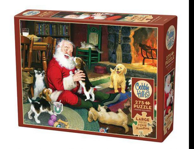 COBBLE HILL 275 PCS SANTA'S PLAYTIME