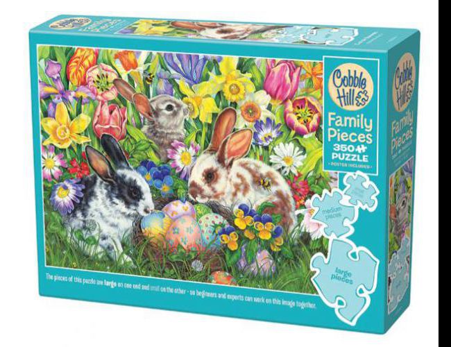 COBBLE HILL FAMILY PUZZLE 350 PCS EASTER BUNNIES