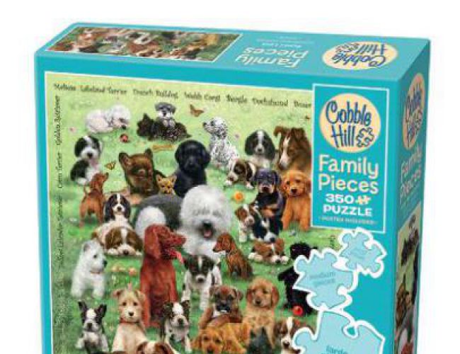 COBBLE HILL FAMILY PUZZLE 350 PCS PUPPY LOVE