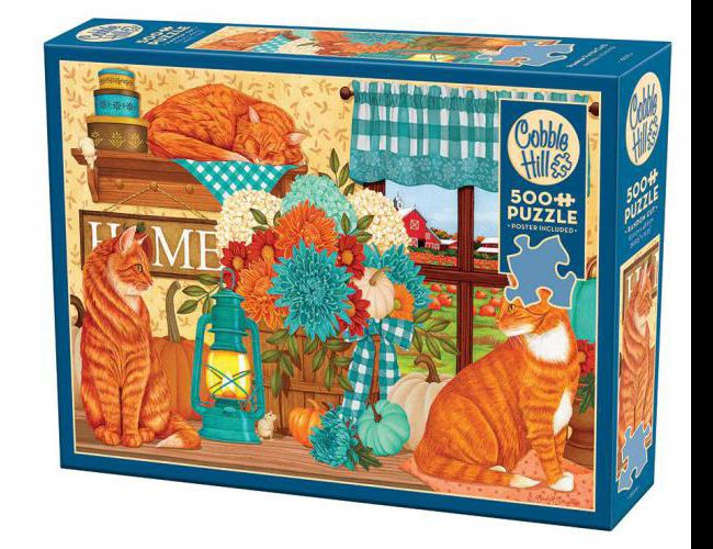 COBBLE HILL 500 PCS PUMPKIN PATCH CATS