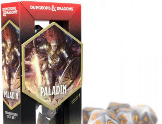 D&D ADVENTURE DICE - PALADIN (WHITE/GREY)