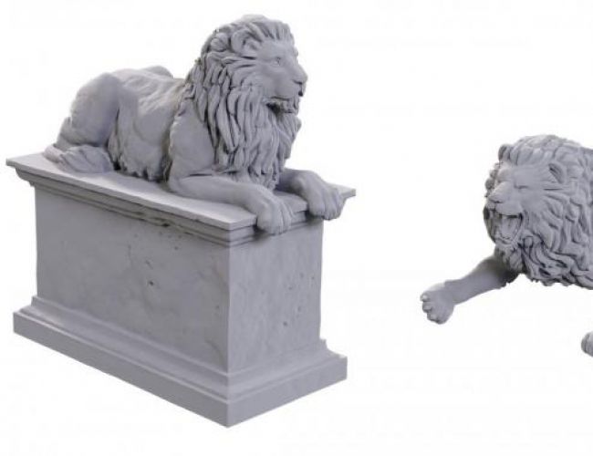 UNPAINTED MINIS: STONE LION