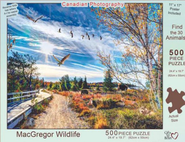 CANADIAN PHOTOGRAPHY 500PC PUZZLE - MacGregor Wildlife