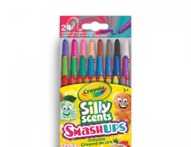 CRAYOLA SILLY SCENTS SMASHUPS TWISTABLE CRAYONS 24 CT
