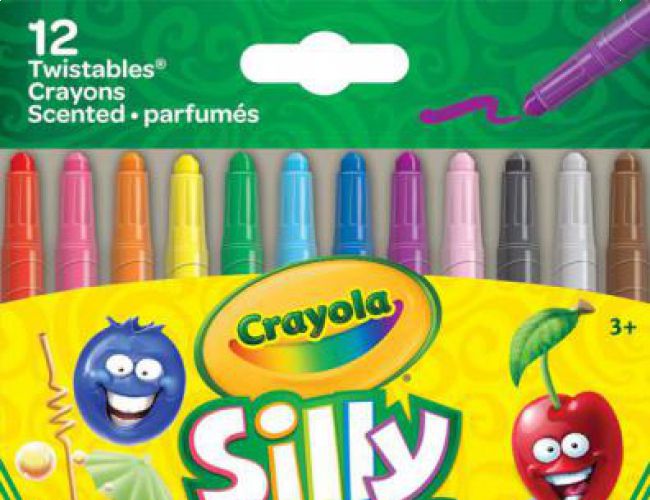 CRAYOLA SILLY SCENTS TWISTABLE CRAYONS - 12 CT