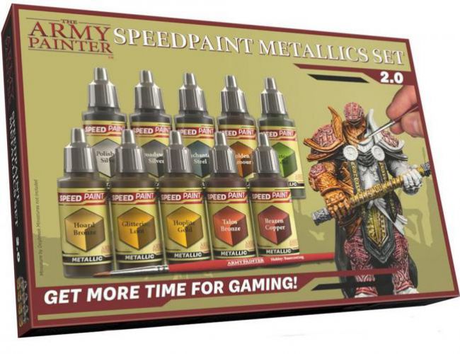 ARMY PAINTER WARPAINTS: SPEEDPAINT METALLICS  SET 2.0