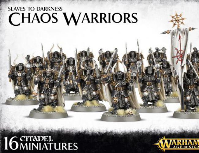 WARHAMMER AOS - SLAVES TO DARKNESS CHAOS WARRIORS (MSRP $75)