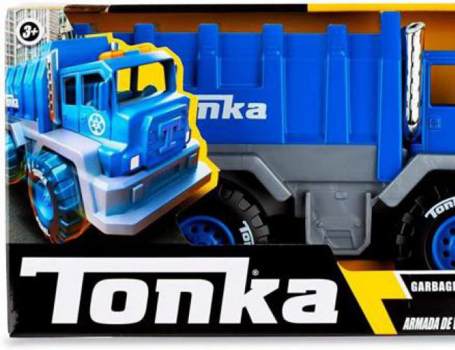 TONKA 8 INCH MIGHTY METAL FLEET - GARBAGE TRUCK