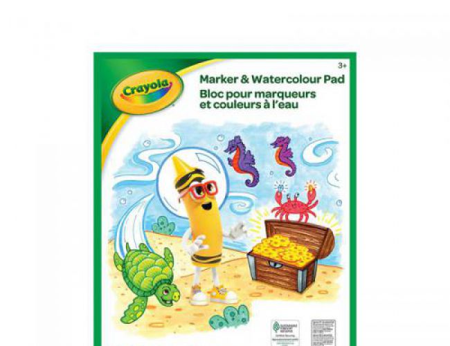 CRAYOLA MARKER & WATERCOLOUR PAD (60 SHEETS)